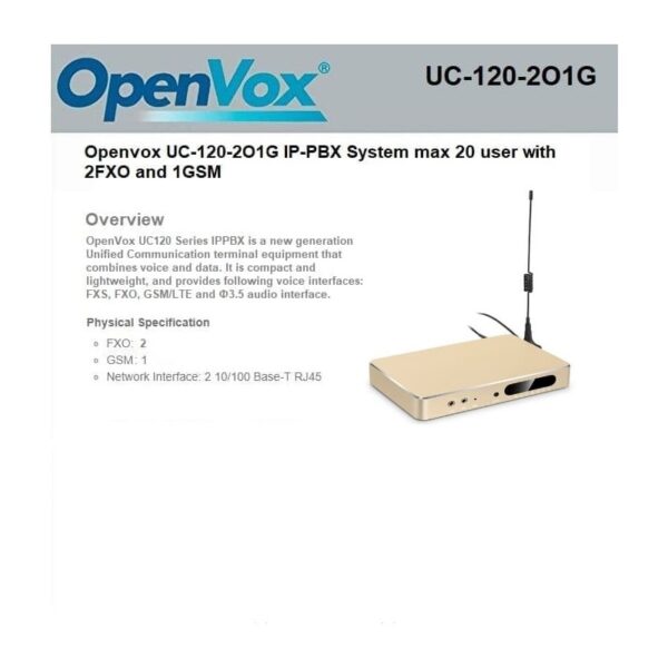 Passerelle GSM&FXO OpenVox UC120